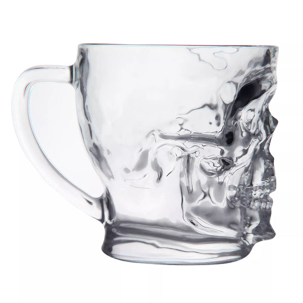 SKULL 16 oz Glass Coffee Mug by Luminarc